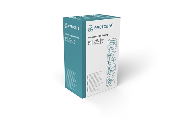 evercare® Adhesive surgical dressing, sterile, 10x15cm with abs pad sterile - evercare® - 3