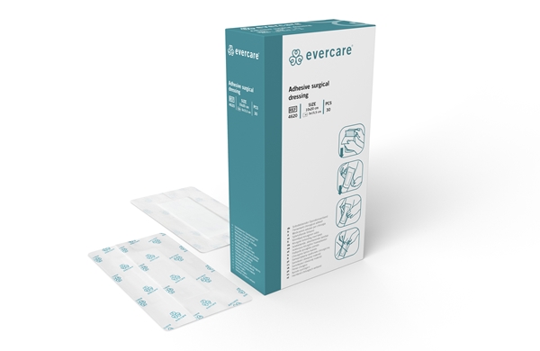evercare® Adhesive surgical dressing, sterile, 10x20cm with abs pad sterile - evercare® - 1