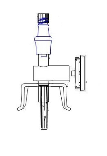 Mixing adapter ChemoClave, w cap f neck width 32mm - ICU Medical - 4