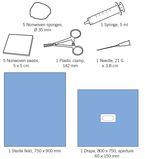 evercare® MediKit Epidural/Spinal set, sterile, Epidural/Spinal set, sterile - evercare® Medikit