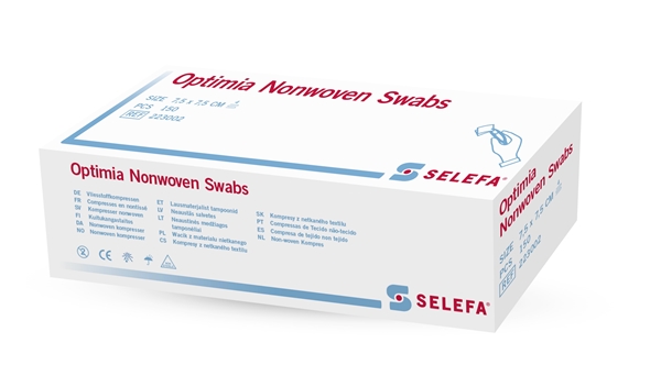 SELEFA® Optimia Nonwoven swabs, 7,5x7,5cm non sterile HC - SELEFA® - 1