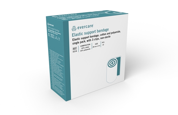 evercare® Elastic support bandage, 20cmx4m single packed - evercare® - 2
