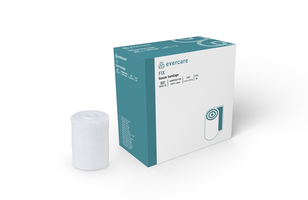 evercare® Gauze bandage Fix, 5cmx10m cotton non-elastic - evercare® - 1