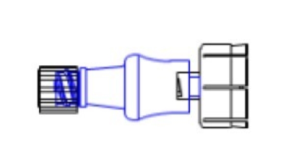 Mixing adapter ChemoClave, neck width 13mm non-vented - ICU Medical - 1