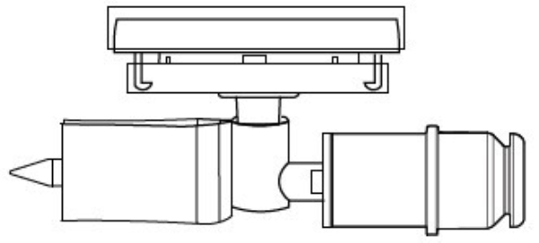Mixing adapter ChemoLock, fits neck width 13mm - ICU Medical - 4
