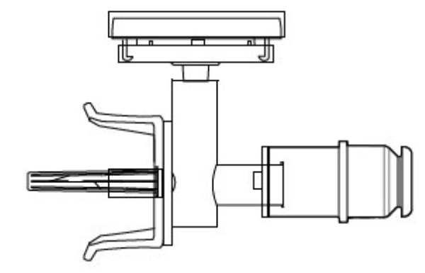 Mixing adapter ChemoLock, fits neck width 32mm - ICU Medical - 4
