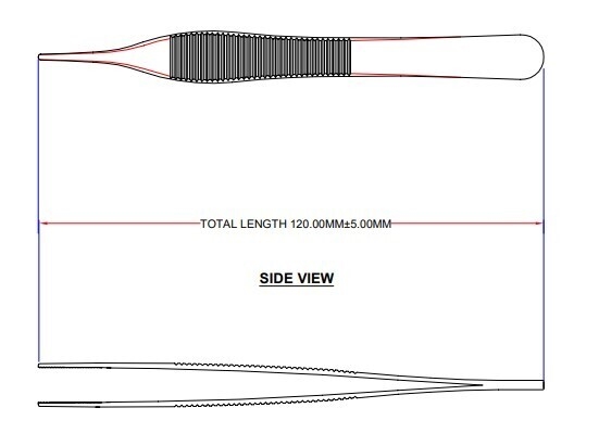 Ewald forceps, 12cm - Surgikare