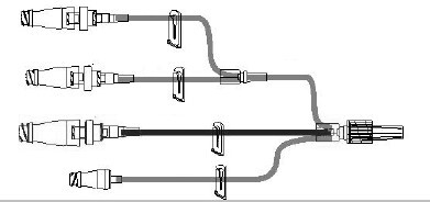 Extension set MicroClave, 4w 3 BCV 16cm Clamp - ICU Medical - 2