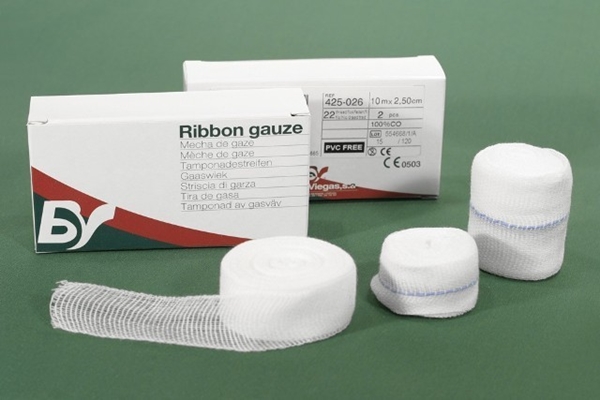 Tampon gauze 22-thread, 2.5cmx5m sterile