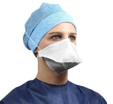 Mask OP-AIR PRO, FFP2 white w/o valve - Kolmi