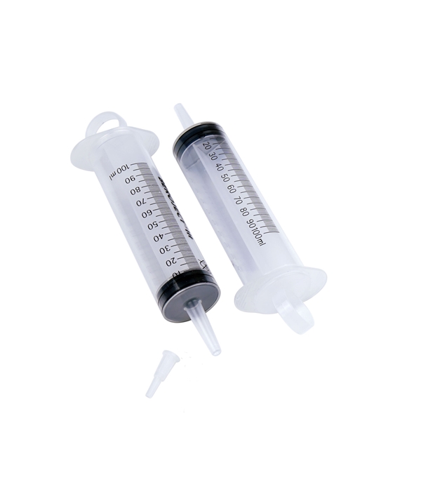 Syringe flushing Beroject, 100ml dubbel grad 2ml, 2 luer - Beroject