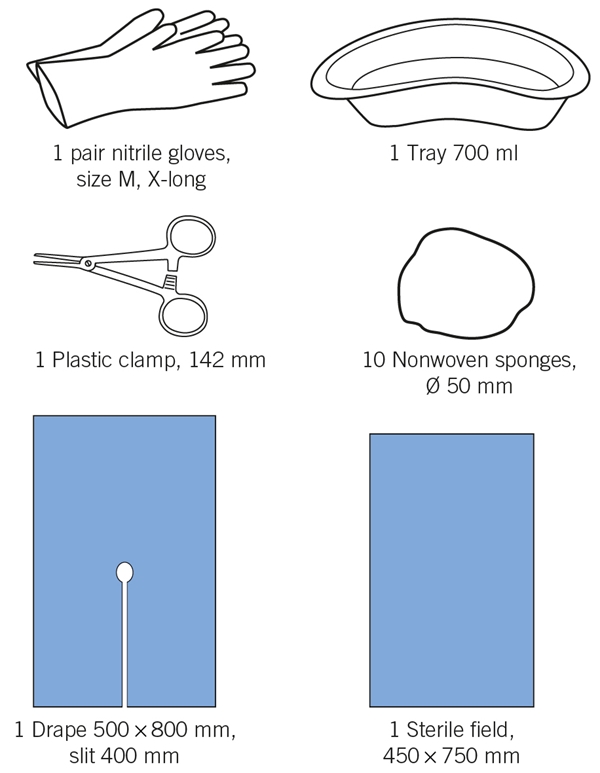 evercare® MediKit Catheterization set op-room, sterile, catheterization set, sterile - evercare® Medikit