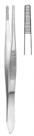 Dressing Forceps, STILLE, serrated, 15cm - Sitec