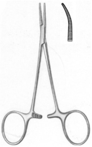 Art. Forceps, HALSTED-MOSQUITO, cur., 12cm - Sitec