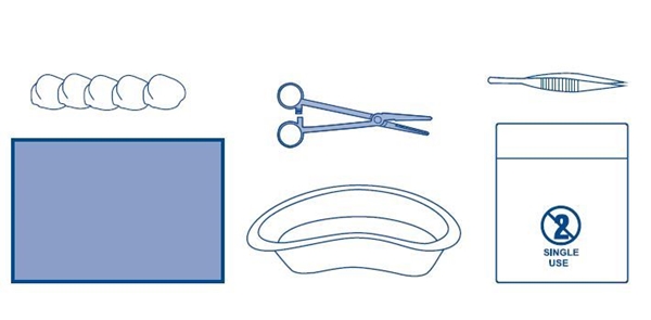 Washing/dressing set MediKit, Sterile - evercare® Medikit