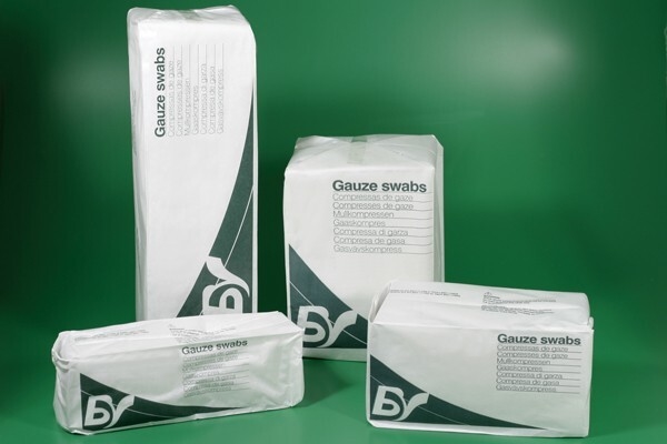 Gauze swabs 8L BV, 5x5cm 8 ply, non sterile