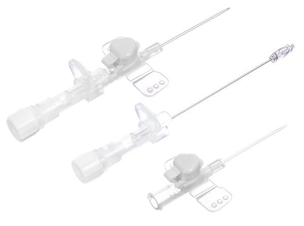 IV Catheter Polysafety Adva, port+wings PUR 17Gx45mm White - PolySafety Adva
