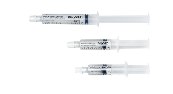 Prefilled Syringe w 0.9% NaCl, 5mL Double Sterile - PolyFlush - 2