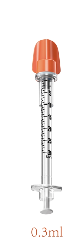 Syringe insulin Safety, 0,5 ml 30G X 8 mm U100 - Verifine - 1
