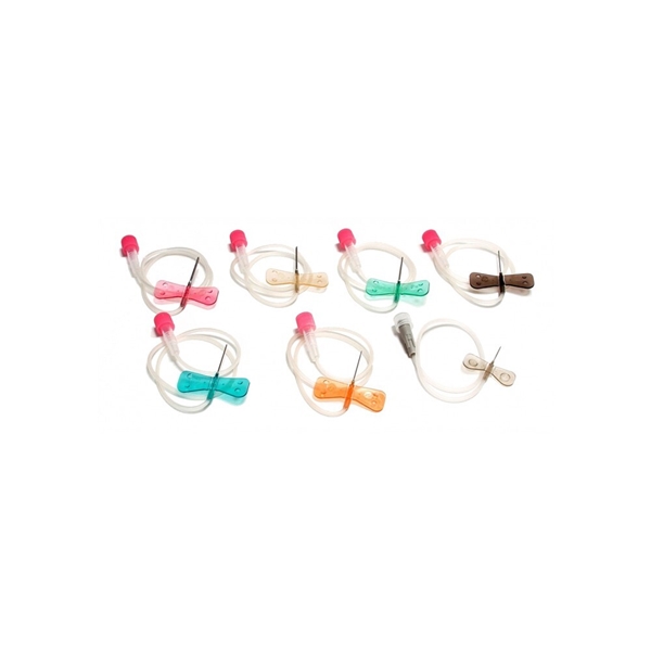 Butterfly needle Surflo Safety, 22G 0.70x19mm tube 9cm Black - Terumo