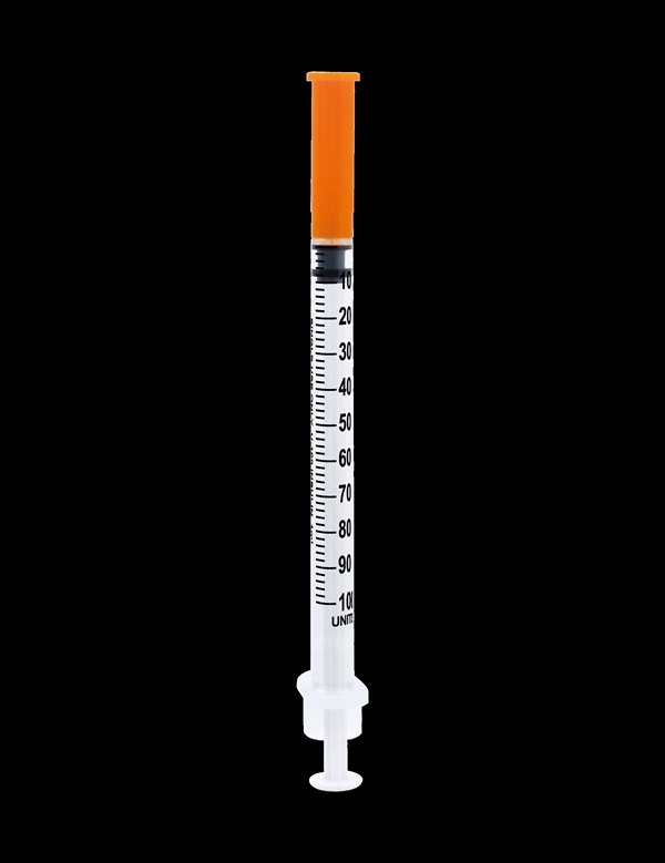 Syringe Insulin, 1,0ml 31G X 8mm U-100 - Verifine - 2