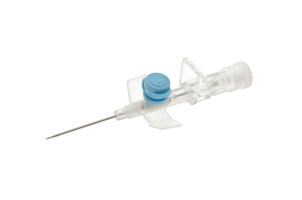 IV needle Versatus, 22G 0.90x25mm blue w/ port - Terumo