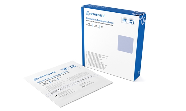 evercare® Silicone Foam Dressing Non Border, 20x20cm,normal,nobord,sterile - evercare®