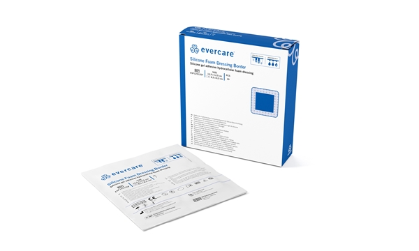 evercare® Silicone Foam Dressing Border, 12,5x12,5cm,normal,border,st. - evercare® - 1