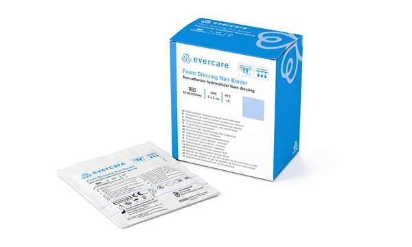 evercare® Foam Dressing Thick Non Border, sterile, 5x5cm,thick,nobord,sterile - evercare® - 1