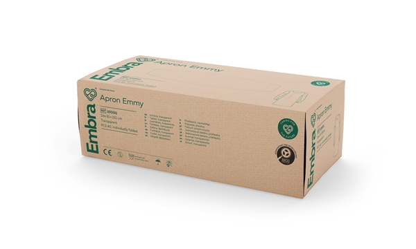 EMBRA® Apron EMMY, 81x150cm Transparent 40pc/box - Embra® - 1