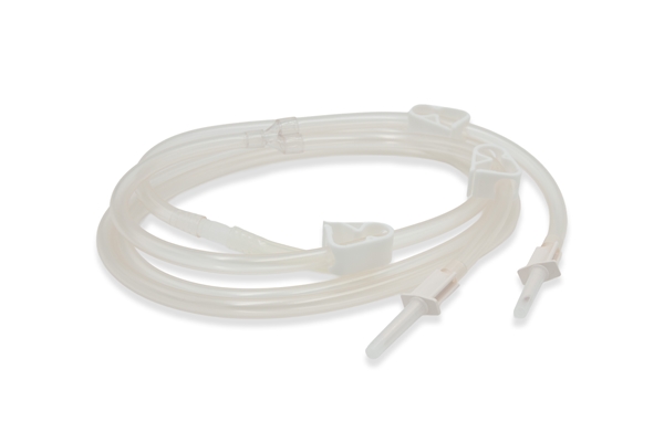 71513, Irrigation Set Double, Single Use, Sterile, Non-invasive (LEN±250cm, Ø7x10mm), LEN±250cm, Ø7x10mm - DispoMedical - 1
