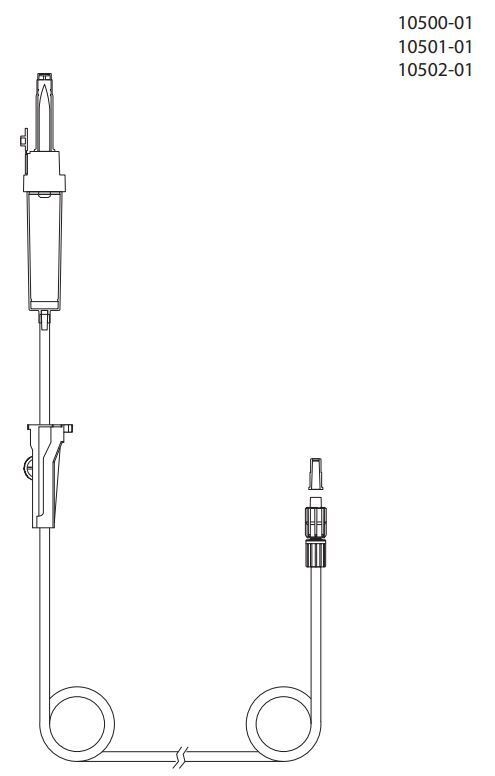 evercare® inLine Gravity set, Vented, PVC-free, 220cm - evercare® inLine - 2