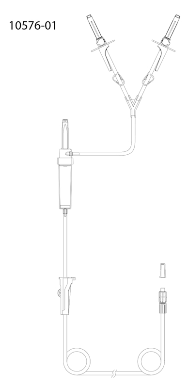 evercare® inLine Duoset, 2-way, 205cm e 2 side tube - evercare® inLine - 2