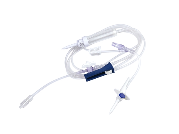 evercare® inLine Monoset, 1-way, PVC-free, 195cm 3-w side tube Clave - evercare® inLine - 1