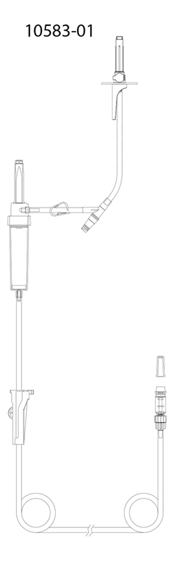 evercare® inLine Monoset, 1-way, PVC-free, 180cm Spiros side tube Clave - evercare® inLine - 2