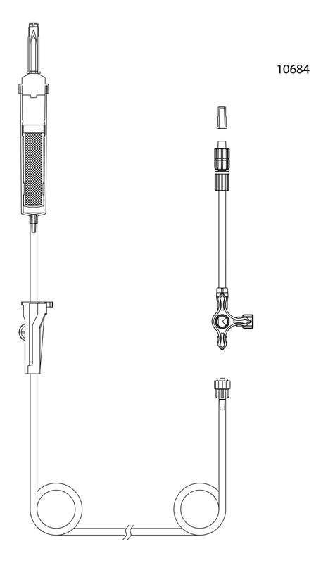 evercare® inLine Transfusion set, Non-Vented, PVC-free, 195cm 3-w - evercare® inLine - 2
