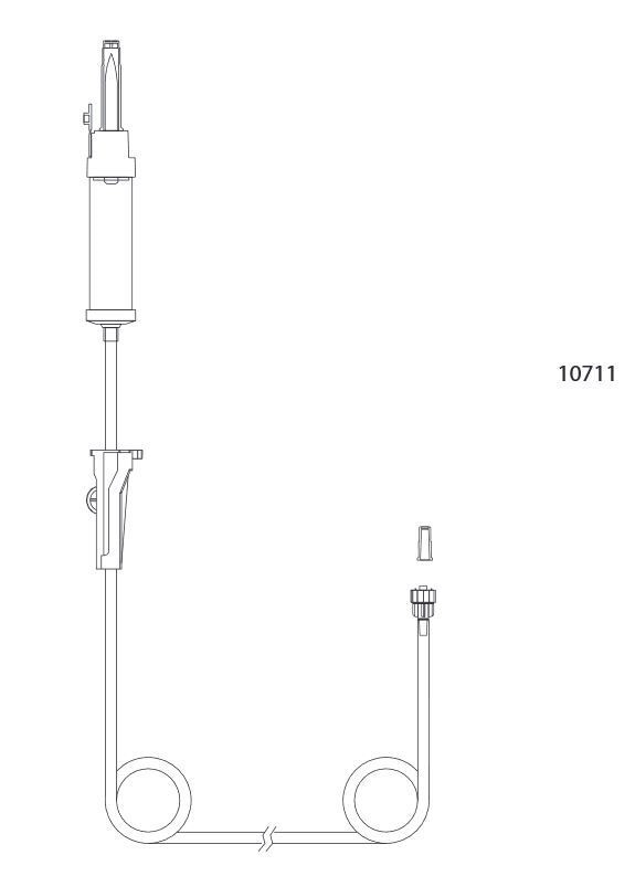 evercare® inLine Gravity set, Vented, FilterStop, PVC-free, 180cm FilterStop Fixed L-L - evercare® inLine - 2