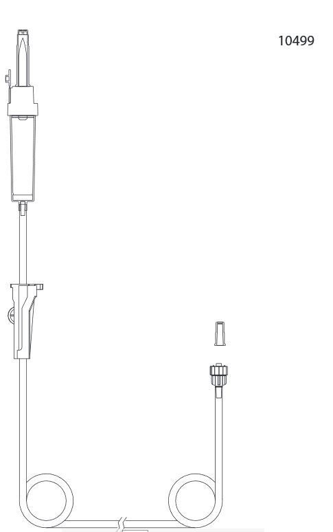 evercare® inLine Gravity set, Vented, PVC-free, 180cm fixed L-L - evercare® inLine - 2