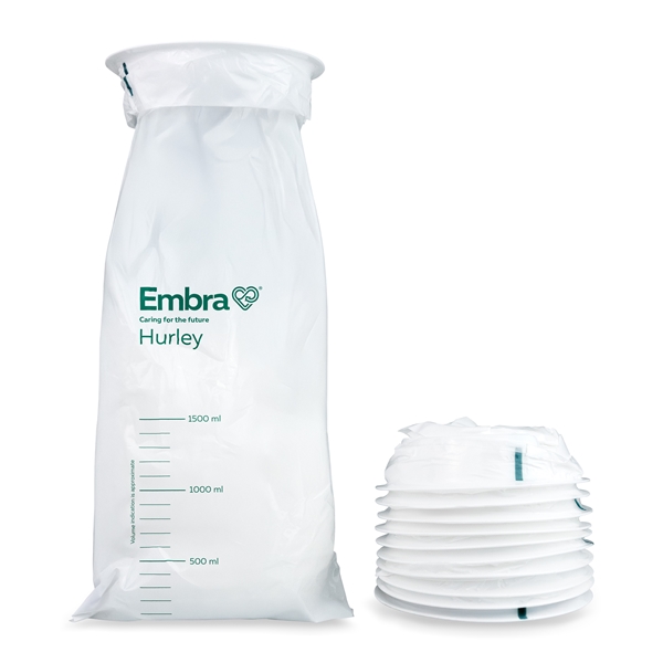 Embra® Vomit bag, Hurley, 1500mL White 50 pc/pouch - Embra®