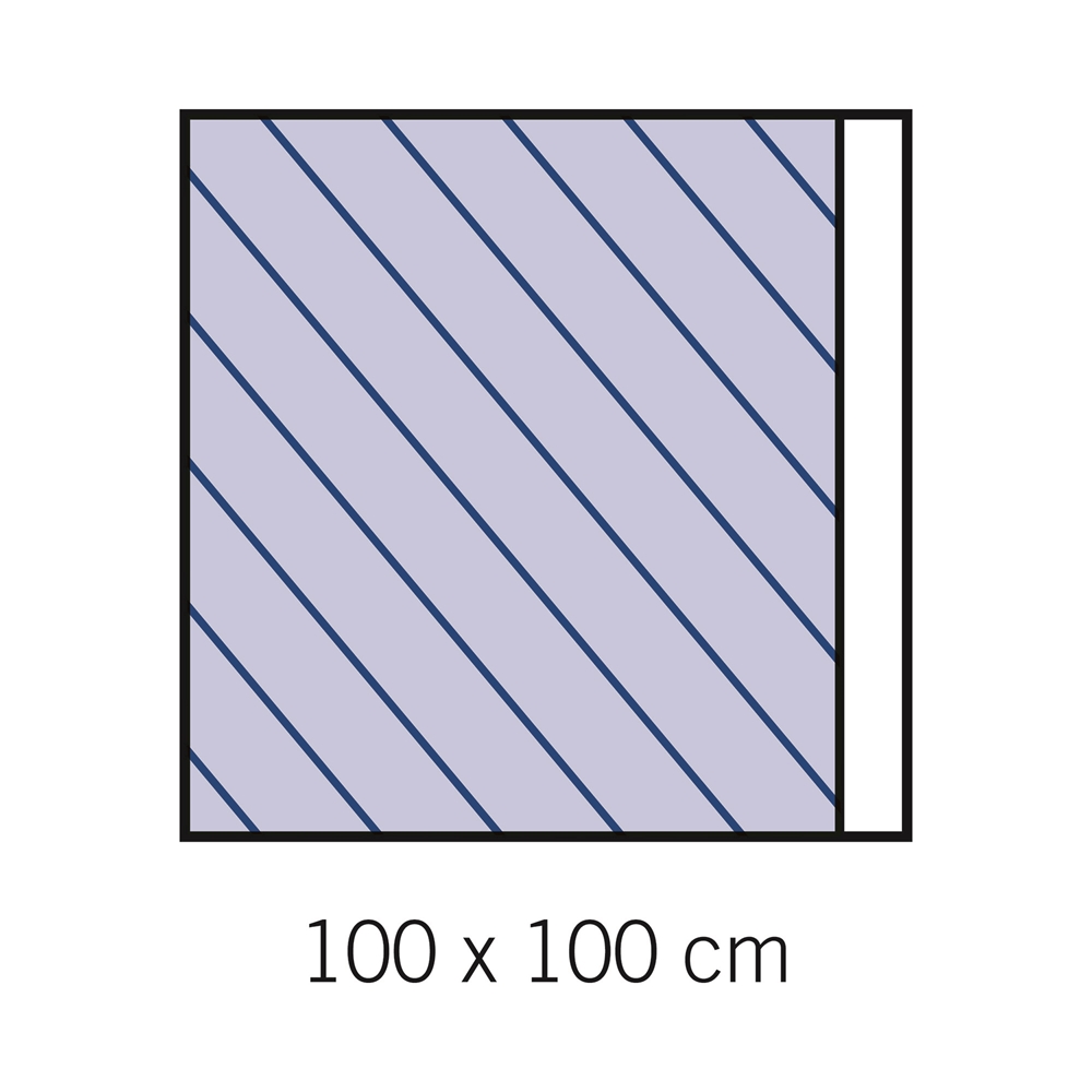 evercare® Adhesive drape sheet 100 x 100 cm, 100x100cm, sterile - evercare®