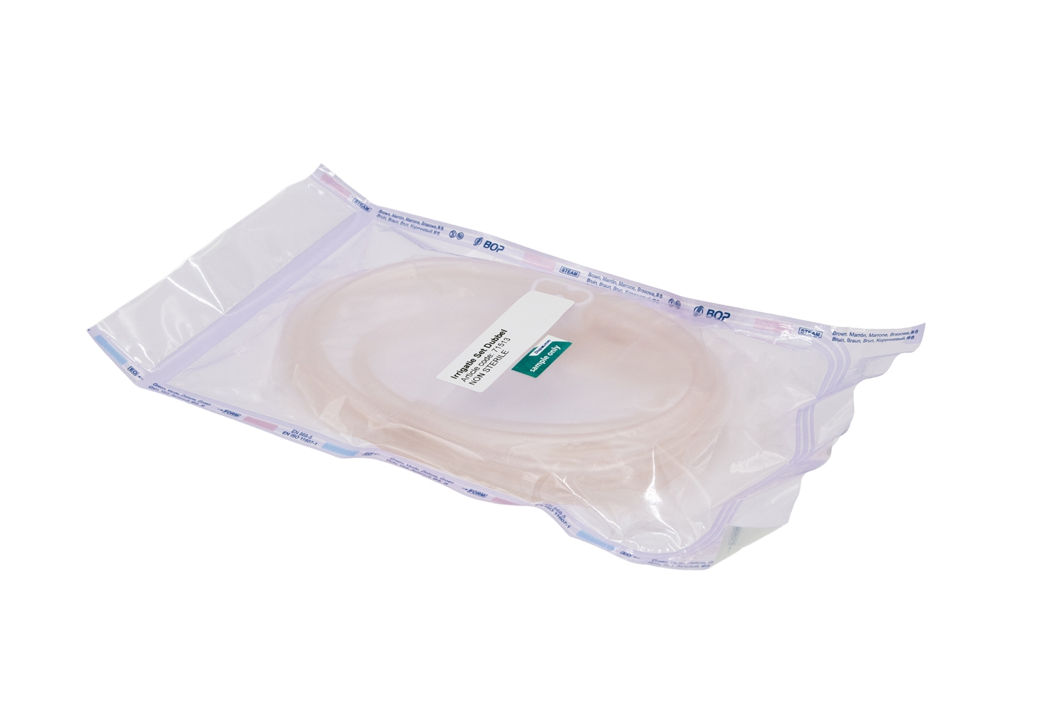 71513, Irrigation Set Double, Single Use, Sterile, Non-invasive (LEN±250cm, Ø7x10mm), LEN±250cm, Ø7x10mm - DispoMedical - 2