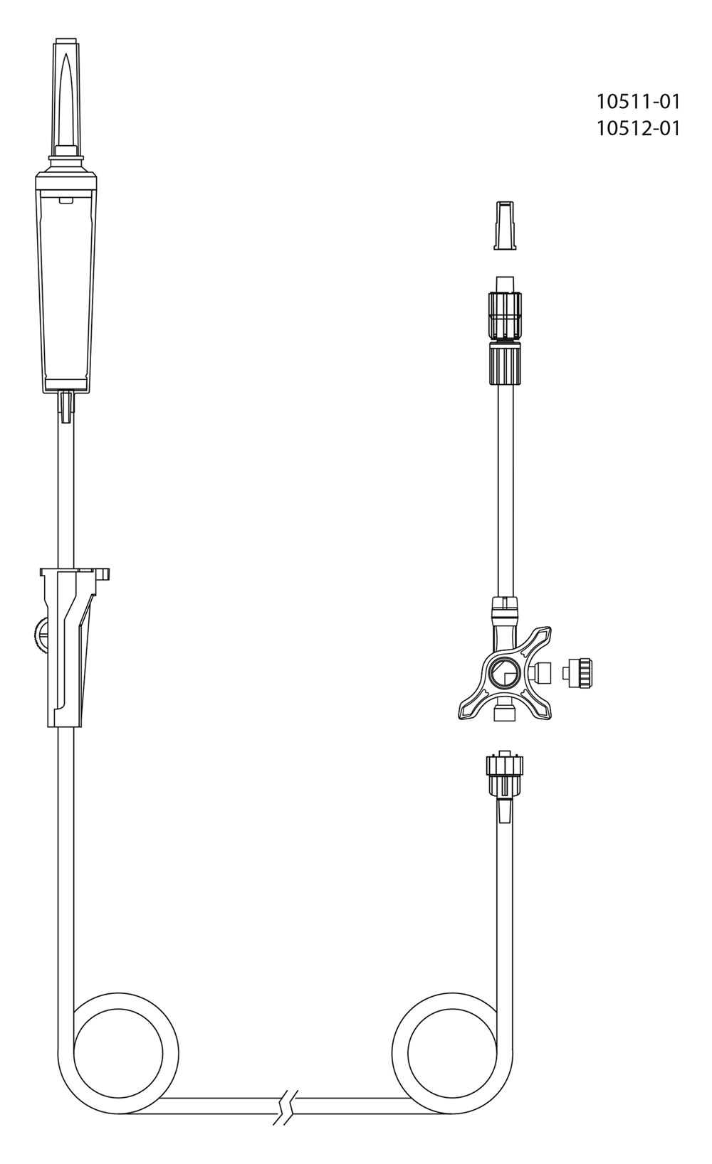 evercare® inLine Gravity set, Non-Vented, 3-way stopcock, PVC-free, 235cm 3-w - evercare® inLine - 2