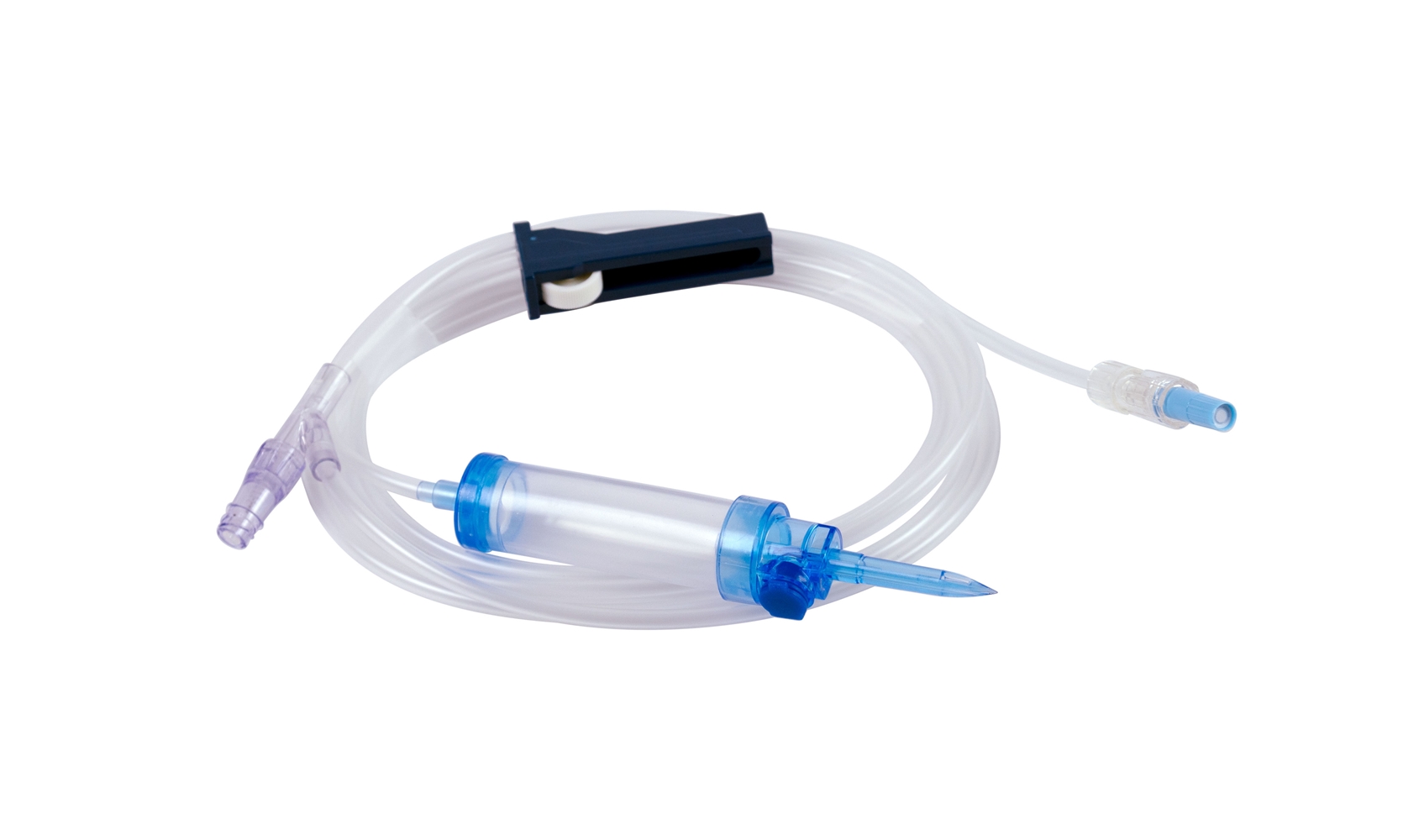 evercare® inLine Gravity set, Vented, FilterStop, Needle free connector, PVC-free, 180cm FilterStop Y-Clave - evercare® inLine - 1