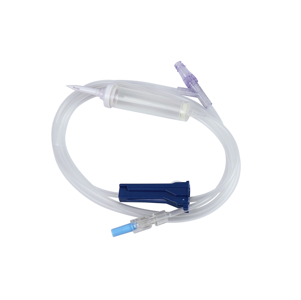 evercare® inLine Gravity set, Non-Vented, Needle free connector, PVC-free, 180cm Y-Clave - evercare® inLine