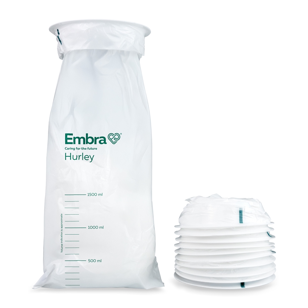 Embra® Vomit bag, Hurley, 1500mL White 50 pc/pouch - Embra®