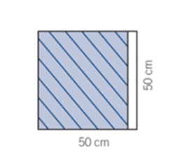 evercare® Adhesive drape sheet, 50 x 50 cm