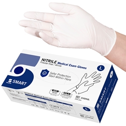 SELEFA® Examination Gloves Nitrile SMART, White