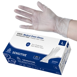 evercare® Examination Gloves, Vinyl SENSITIVE
