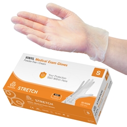 evercare® Examination Gloves, Vinyl STRETCH