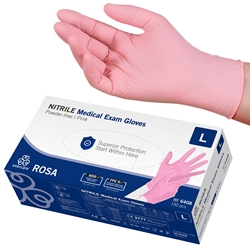 evercare® Examination Gloves, Nitrile ROSA